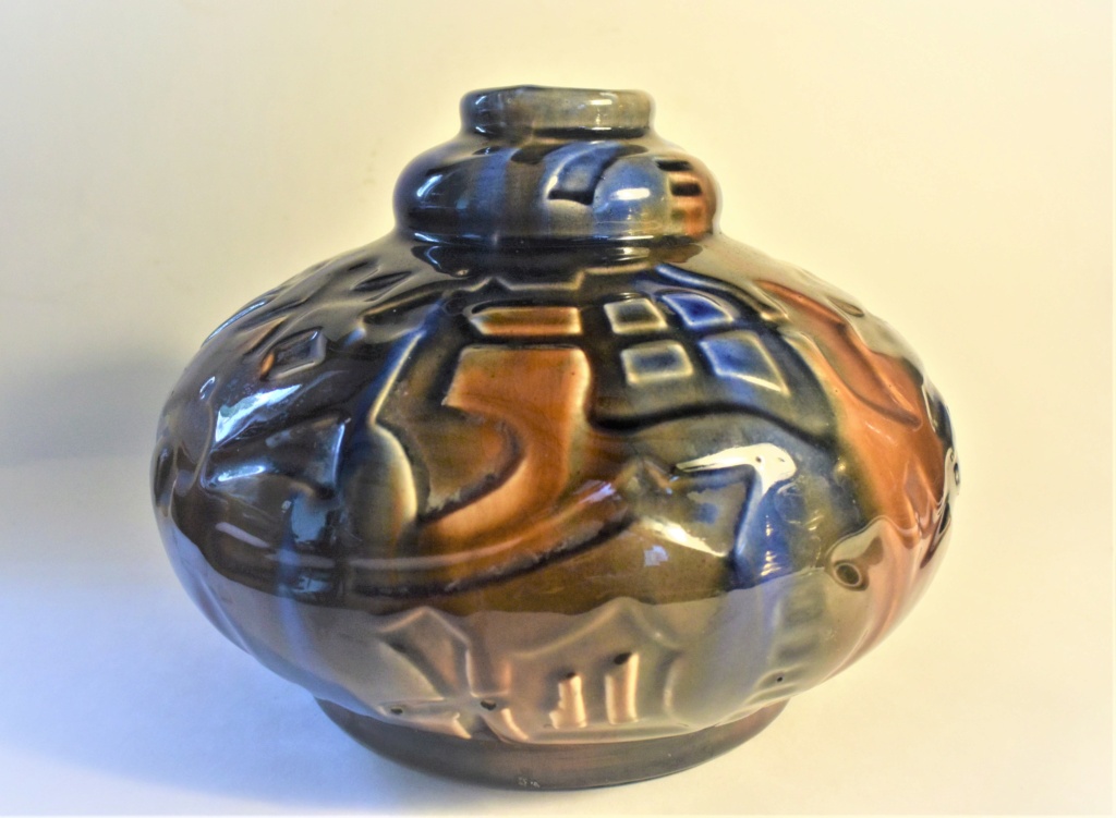 Vase boule de Louis GUEULE (Vierzon) signé "Elgé" Dsc_8751