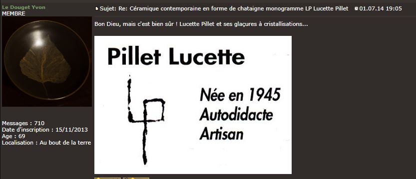 Grès pose brochettes signé LP Lucett10