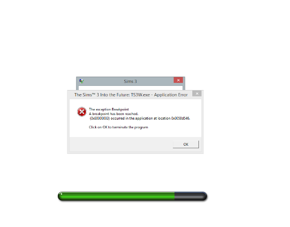 Sims 3 has Stopped Working error - EP all the way to Into the Future & Windows 8.1 112
