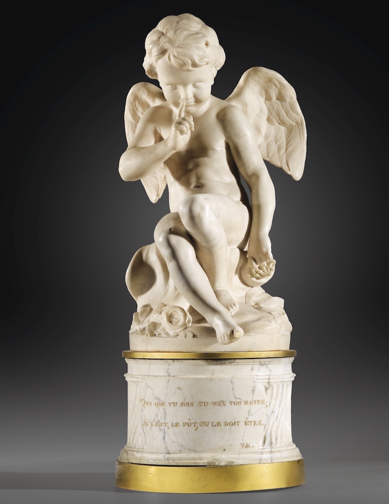 L'Amour menaçant de Falconet, l'oeuvre sculptée la plus reproduite au XVIIIe siècle et après ?  040pf110