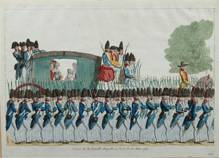 Le retour de la famille royale de Varennes à Paris (juin 1791) 18293510