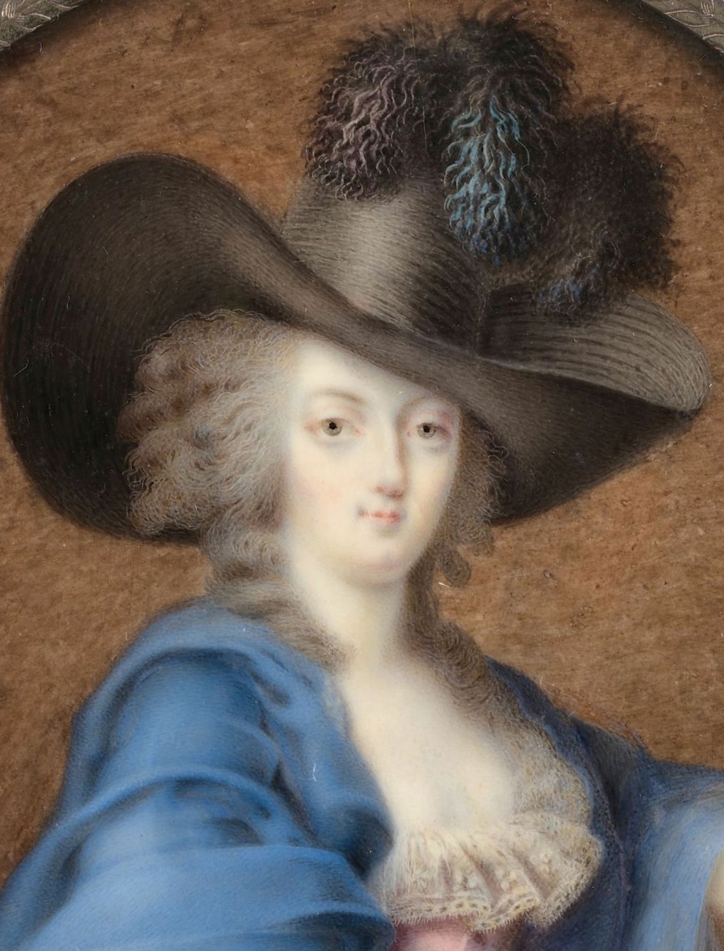 Portrait en miniature de Marie-Antoinette par Bourdieu ou Bourdier (fils) ?  4288_116