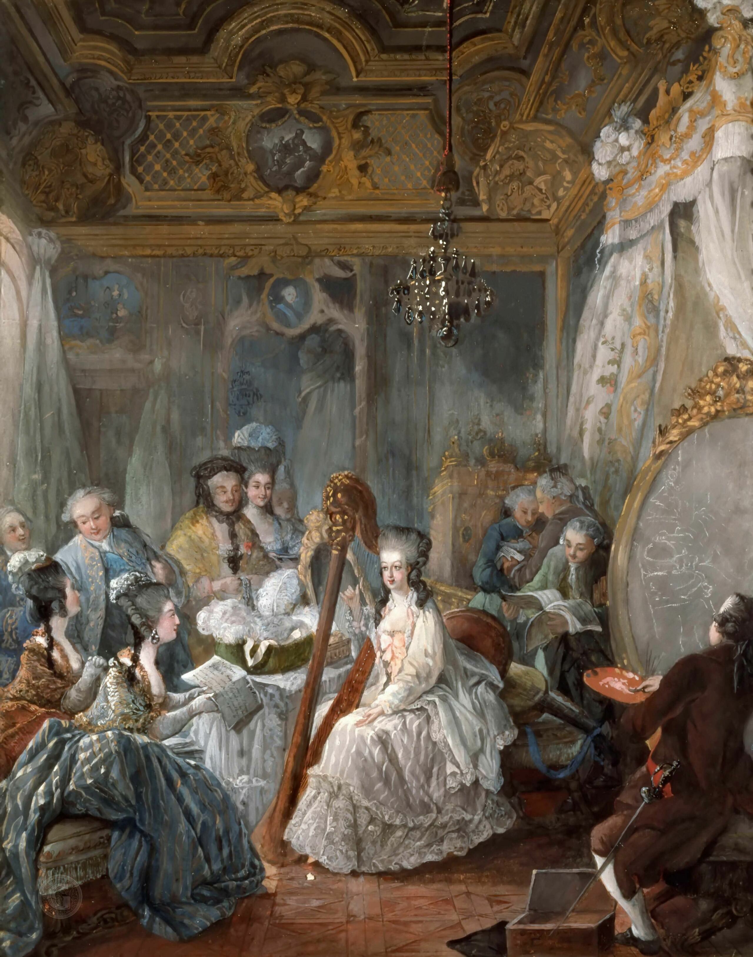 Le serre-bijoux de la chambre de la reine, à Versailles 4797e311