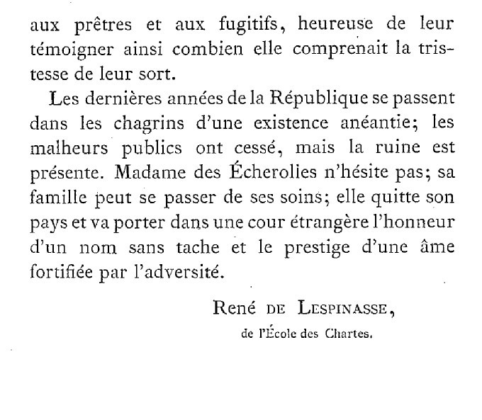 Une famille noble sous la Terreur,  (Mémoires) d'Alexandrine des Écherolles 618