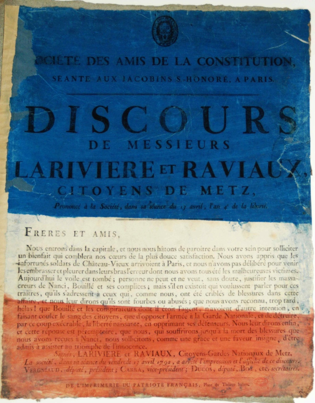 Exposition à l'Assemblée nationale : La Révolution s'affiche Affich13