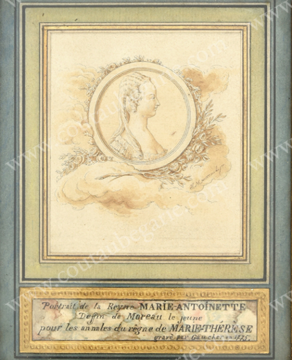 Marie-Antoinette par Jean-Michel Moreau le Jeune Capt1199