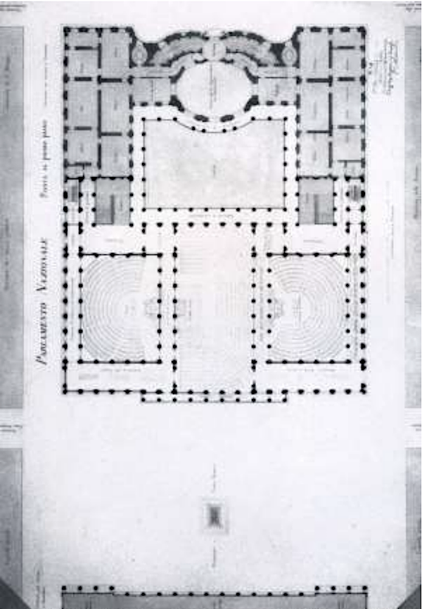 TURIN - Le palais Carignan (Palazzo Carignano), à Turin Capt1339
