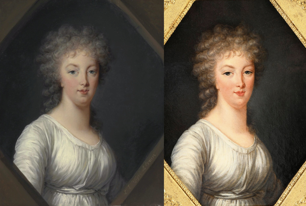 Portraits posthumes de Marie-Antoinette par et d'après Mme Vigée Le Brun  Capt1848