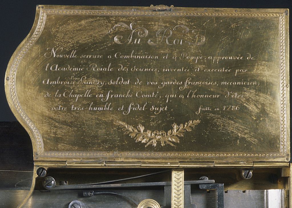 Pierre-Ambroise Poux-Landry, mécanicien ordinaire (serrurier) du roi Louis XVI Capt2605