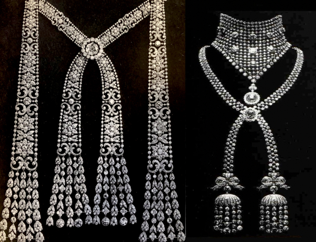 Le collier dit de la reine Marie-Antoinette (L'affaire du collier de la reine), et ses répliques Capt3535