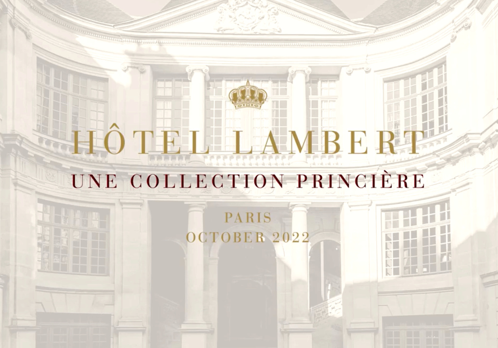 Sotheby s - Sotheby's Paris - Vente " Hôtel Lambert, une collection princière " Capt3781