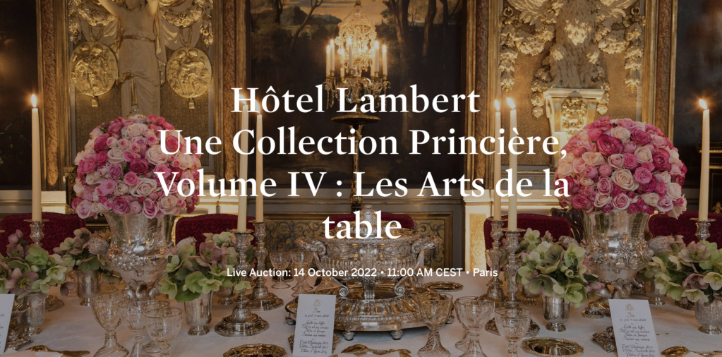 Sotheby's Paris - Vente " Hôtel Lambert, une collection princière " Capt4117