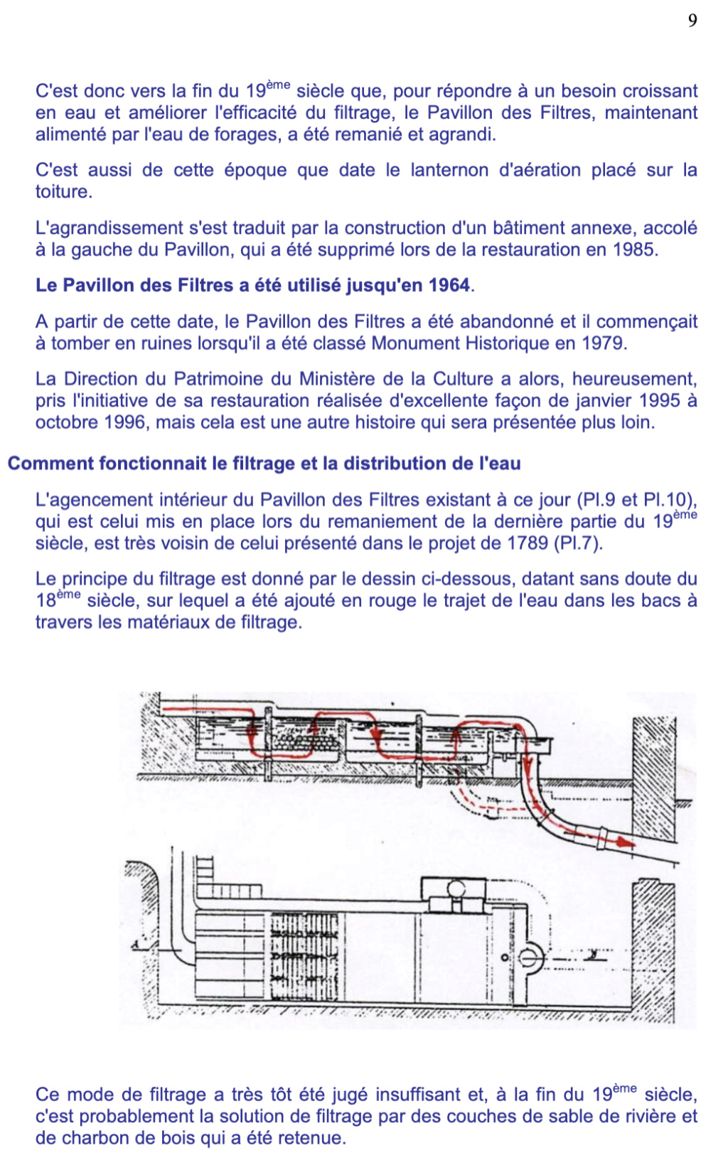 Le Pavillon des Filtres et le traitement de l'eau "bonne à boire" à Versailles Capt5089