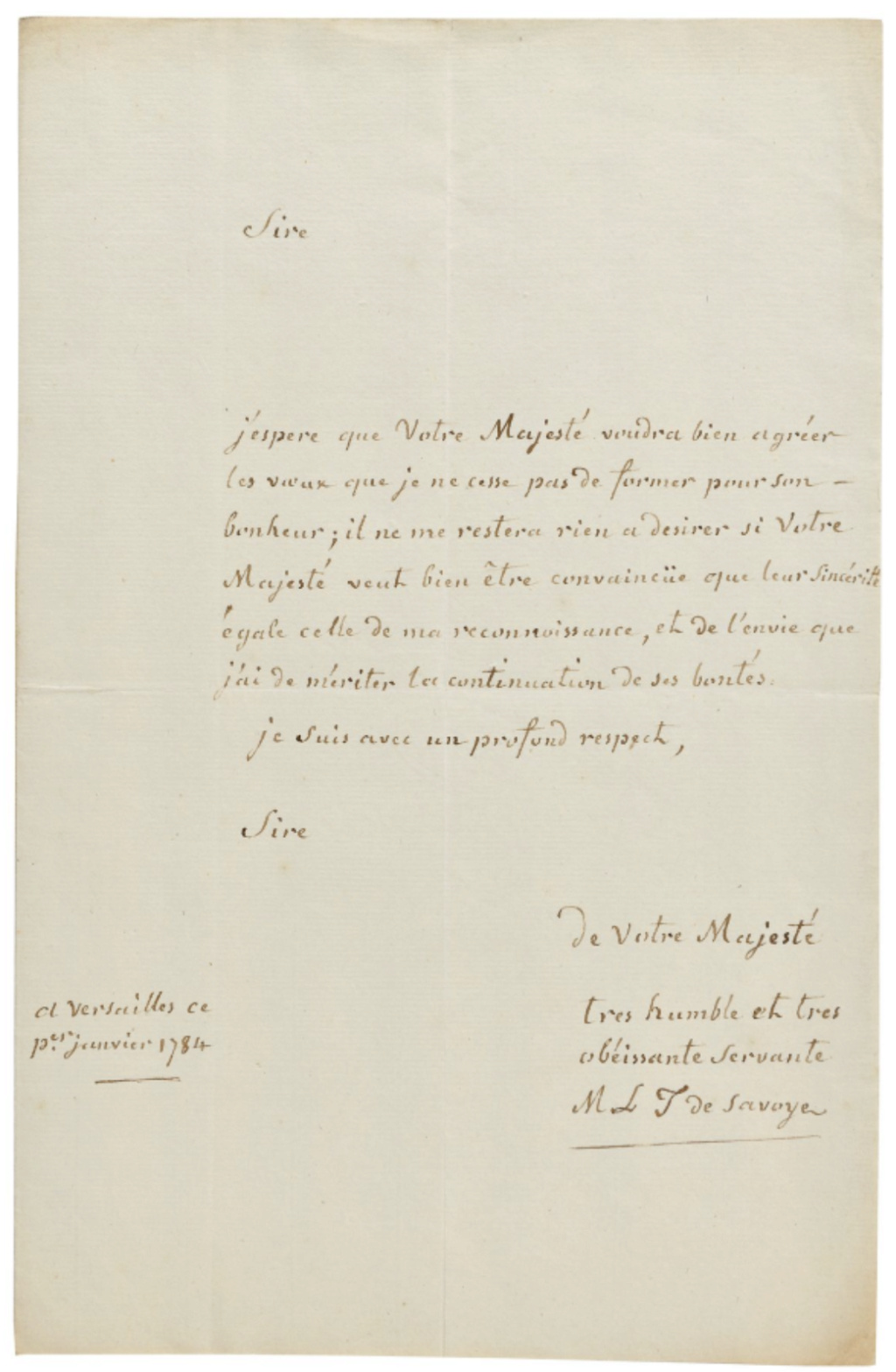 Lettres de la princesse de Lamballe Capt5482