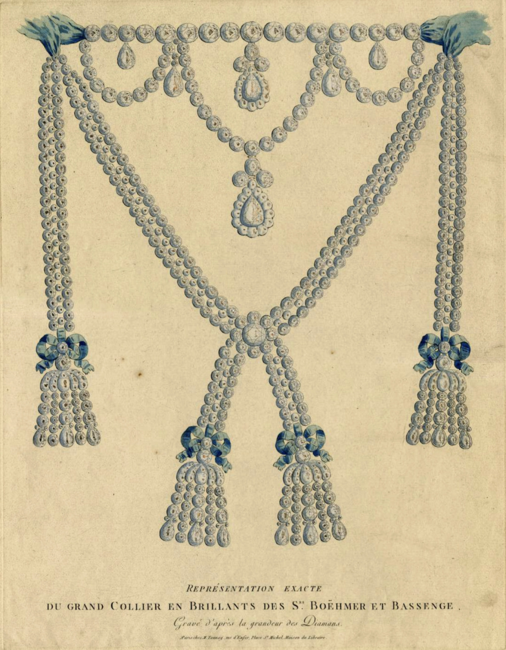 Le collier dit de la reine Marie-Antoinette (L'affaire du collier de la reine), et ses répliques Capt5514