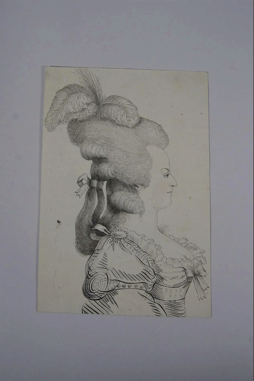 bernard - Jean-Joseph Bernard : portraits au trait de plume de Marie-Antoinette et Louis XVI - Page 2 Captu239