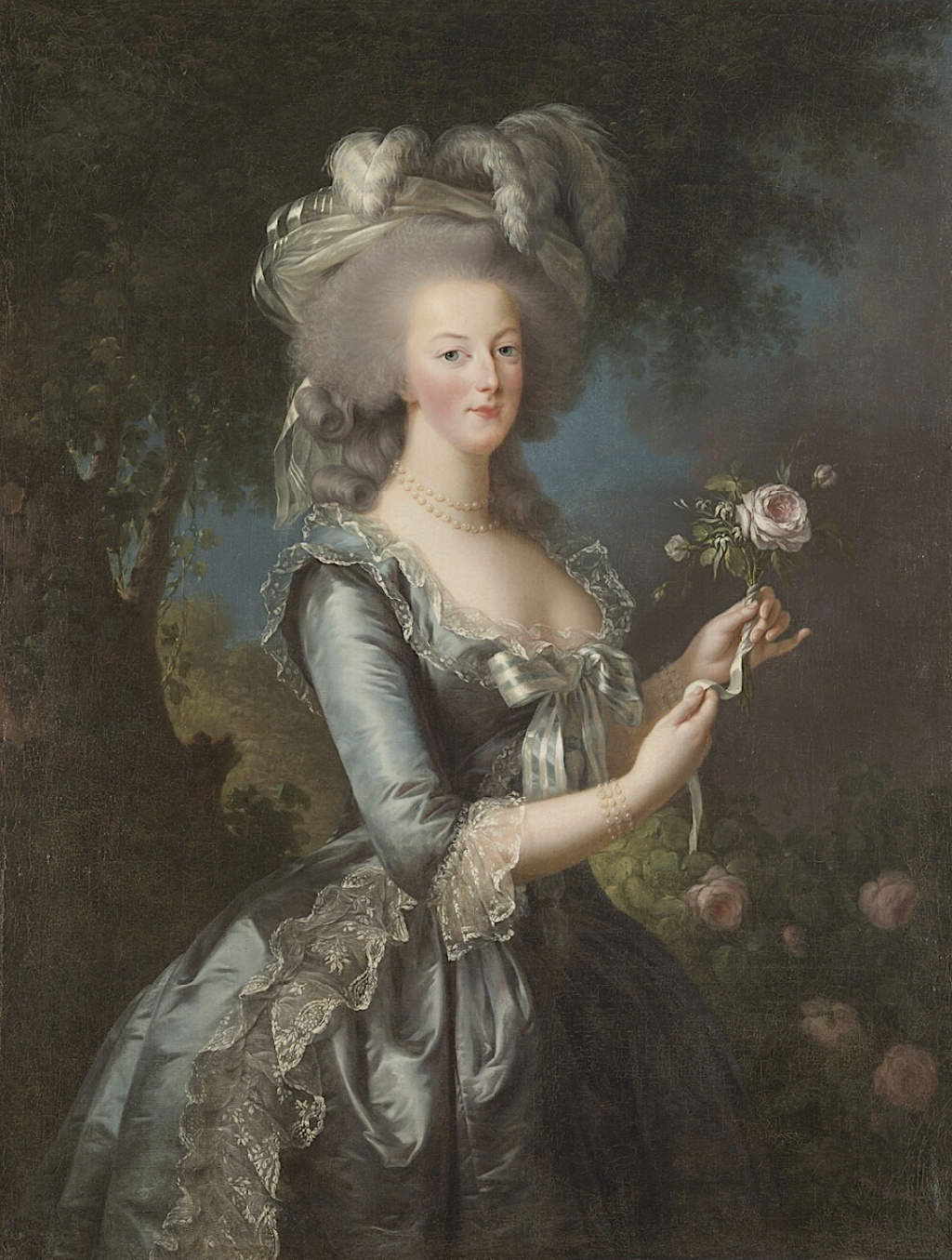 Marie-Antoinette à la rose par Madame Vigée-Lebrun Captu399