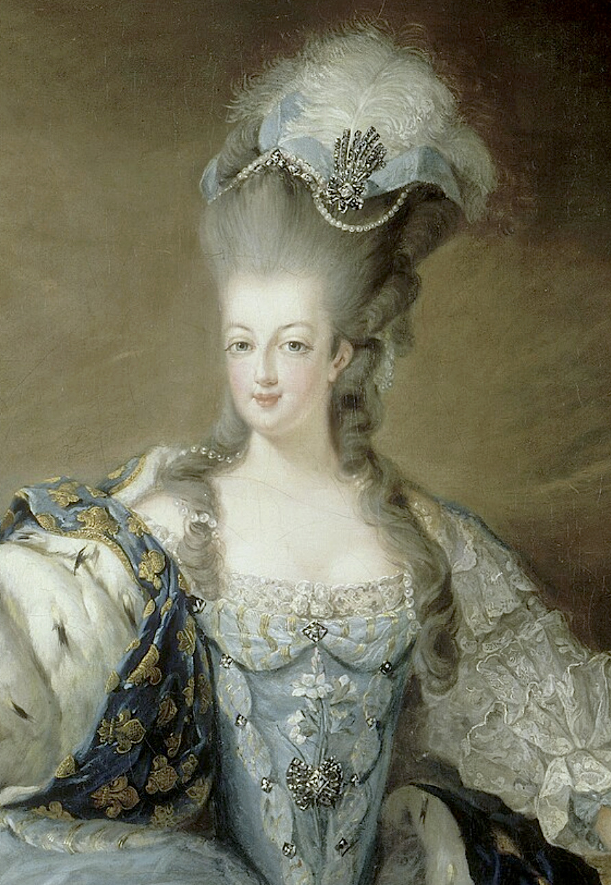 Marie-Antoinette en grand habit de cour (1775), par et d'après Jean-Baptiste-André Gautier Dagoty Captu478