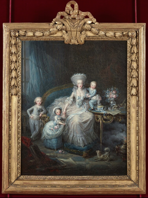 Portraits de Marie-Antoinette et de la famille royale par Charles Le Clercq ou Leclerq Charle11