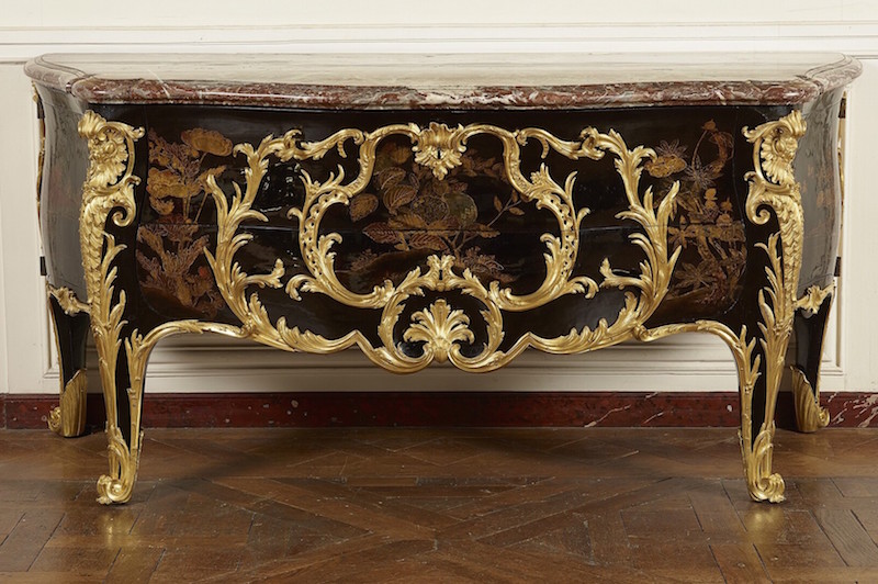 cloud - Commode Louis XV de l'ébéniste Gaudreaus, chambre de Marie-Antoinette à Saint Cloud Commod10