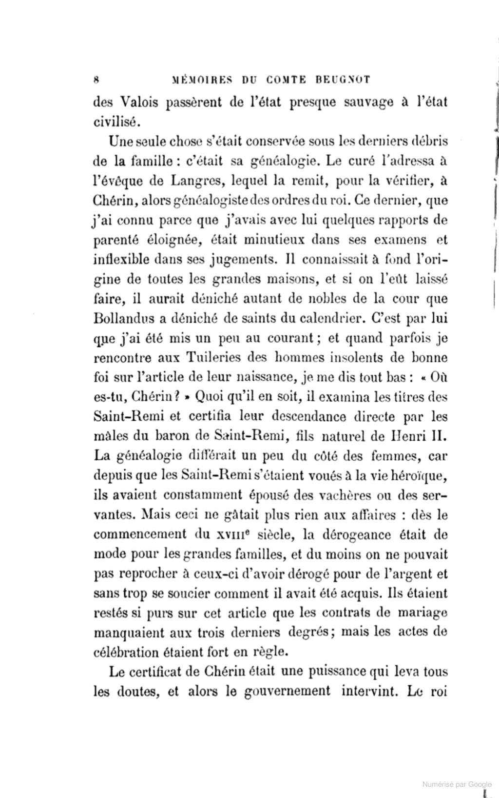 Mémoires du comte Jean-Claude Beugnot (1783-1815) Conten18