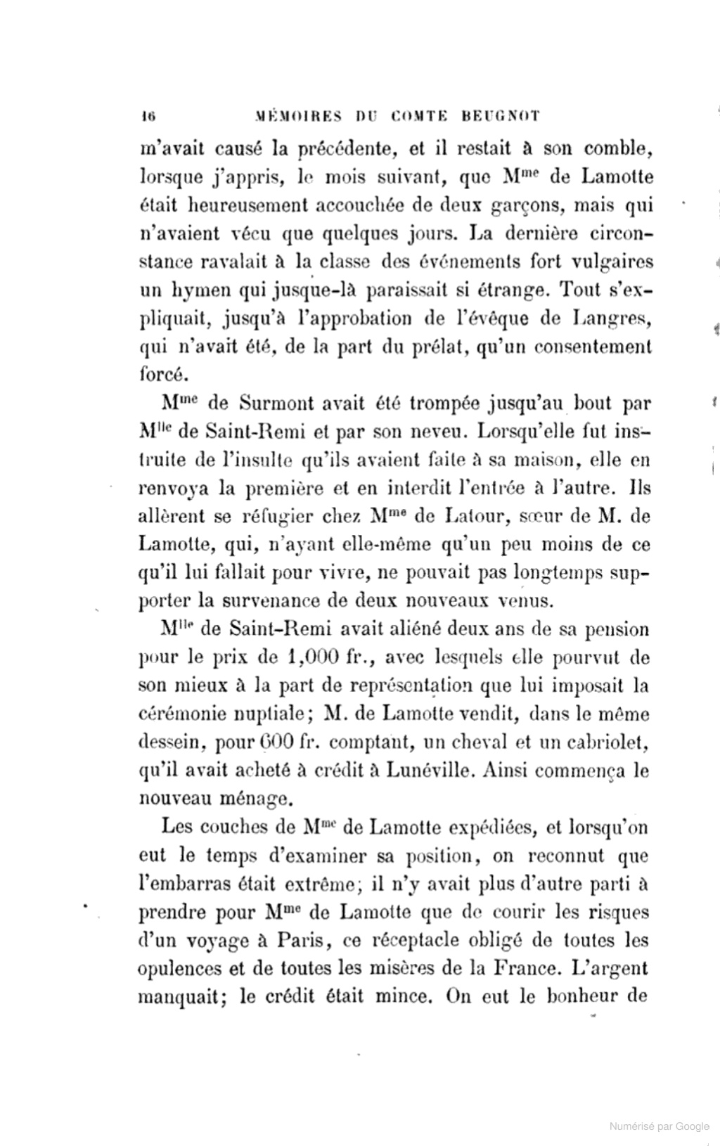 Mémoires du comte Jean-Claude Beugnot (1783-1815) Conten27