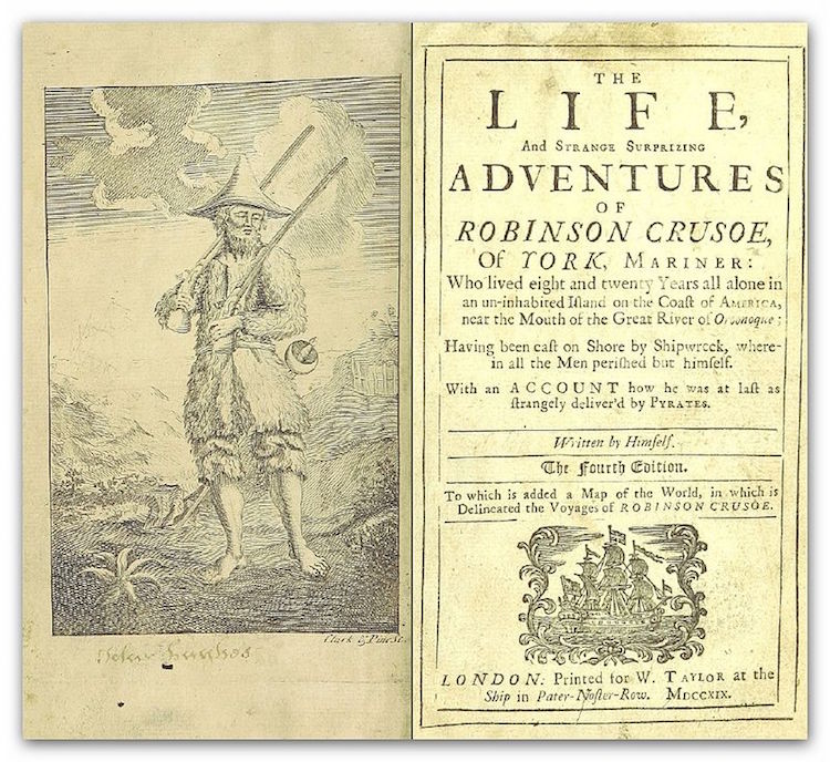 Alexander Selkirk ou " La vie et les étranges aventures de Robinson Crusoé " Defoe_11