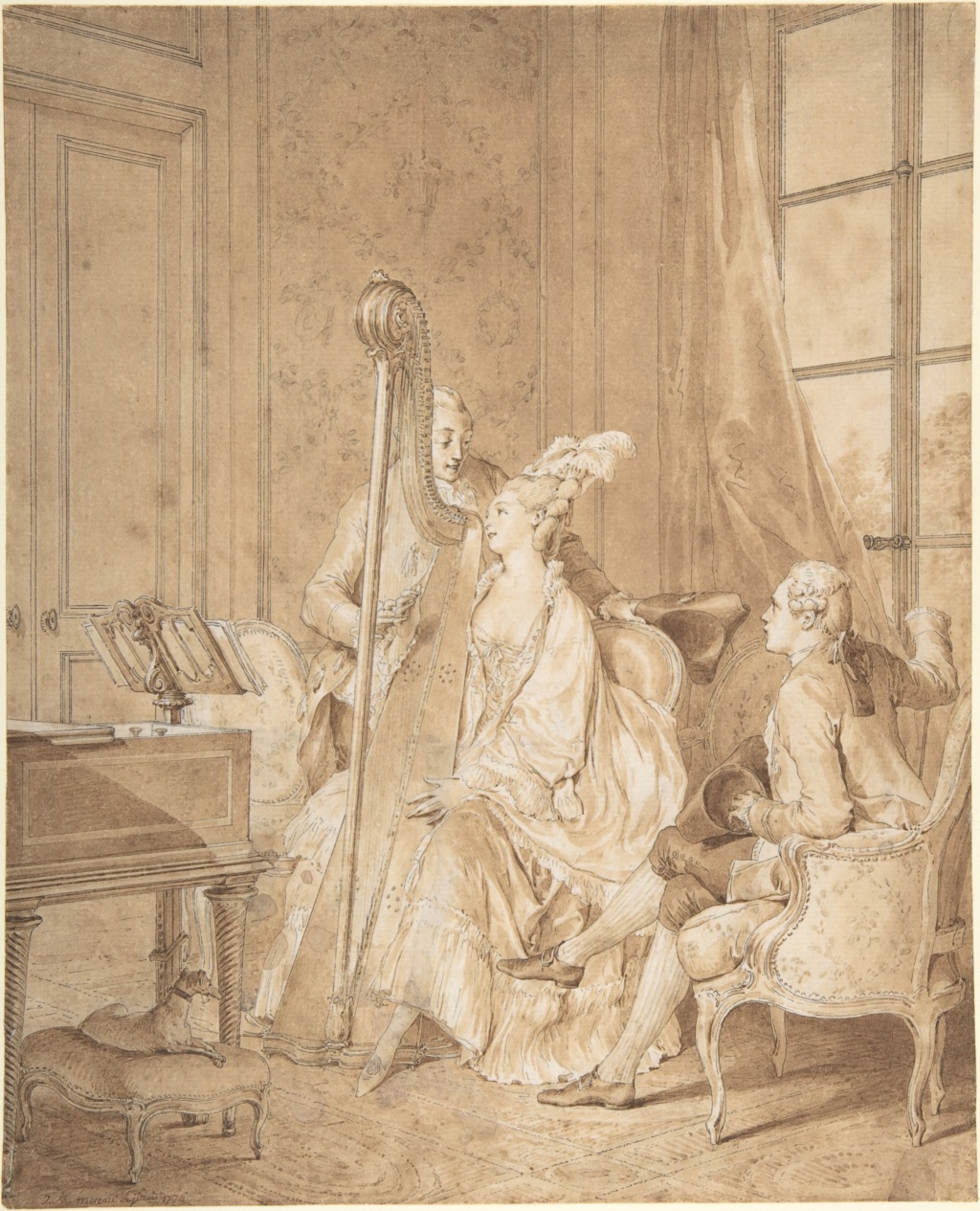 harpe - La harpe, ou les harpes, de Marie-Antoinette Dp807710