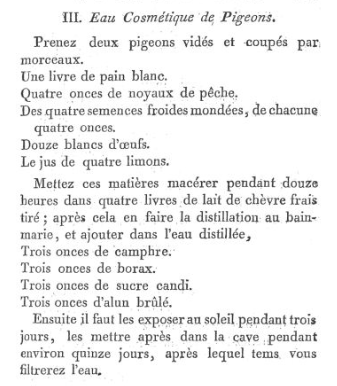 Les soins et produits de beauté de Marie-Antoinette : Jean-Louis Fargeon (parfumeur) et Pierre-Joseph Buc’hoz (médecin botaniste) Eau-co10