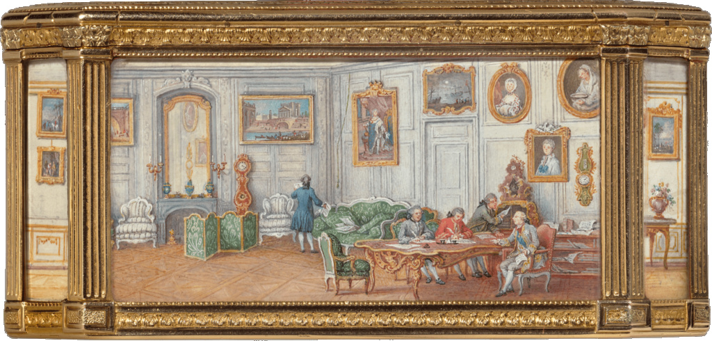 Chez le duc de Choiseul : les tabatières des Van Blarenberghe, peintres miniaturistes de père en fils Face510