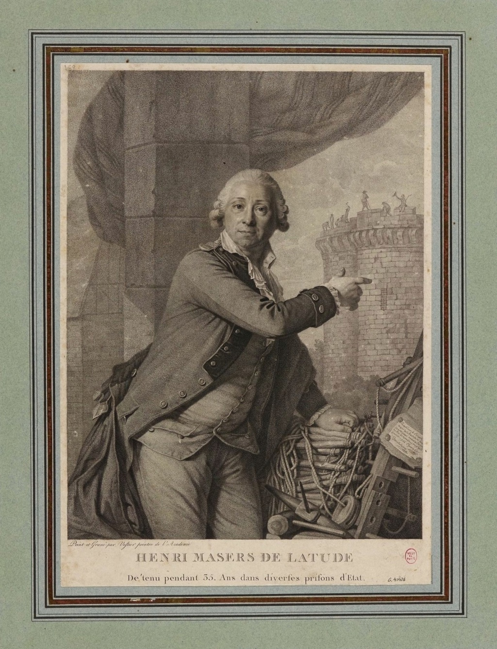 Jean-Henry, dit Danry, dit Henry Masers de Latude : le légendaire prisonnier de la Bastille Image790