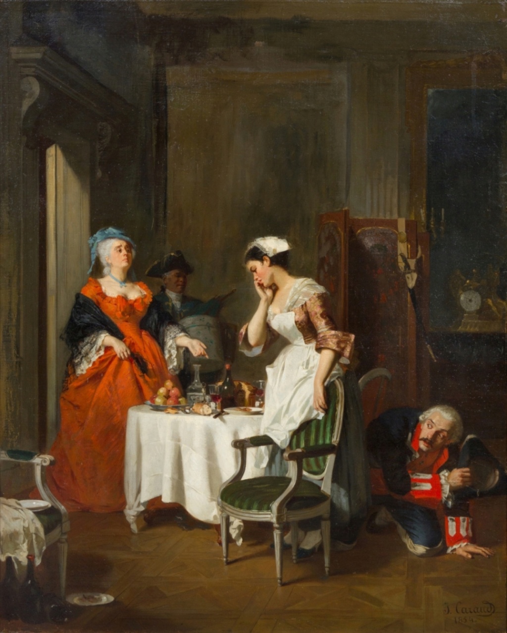 Marie-Antoinette, Louis XVI, et autres oeuvres inspirées du XVIIIe siècle, par le peintre Joseph Caraud (1821-1905)  Joseph22
