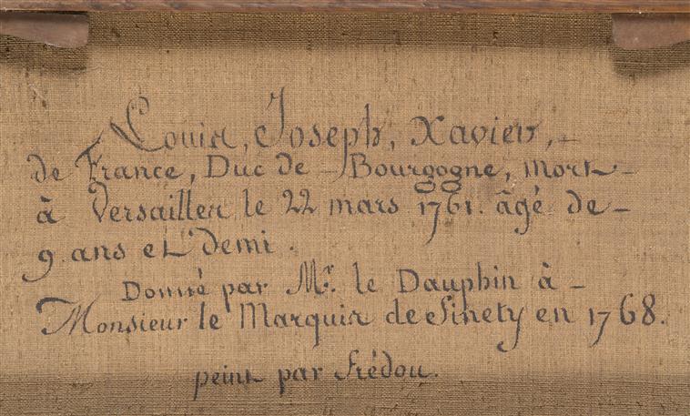 Louis-Joseph-Xavier de France (1751-1761), duc de Bourgogne, frère ainé de Louis XVI L16