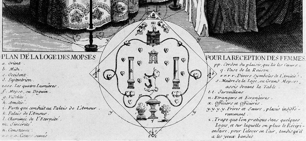 Le goût des carlins au XVIIIe siècle : porcelaines et franc-maçonnerie. Loge_d10