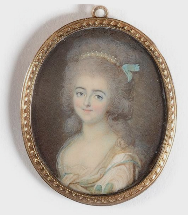 François Dumont, dit l'Aîné, peintre miniaturiste. Louise10