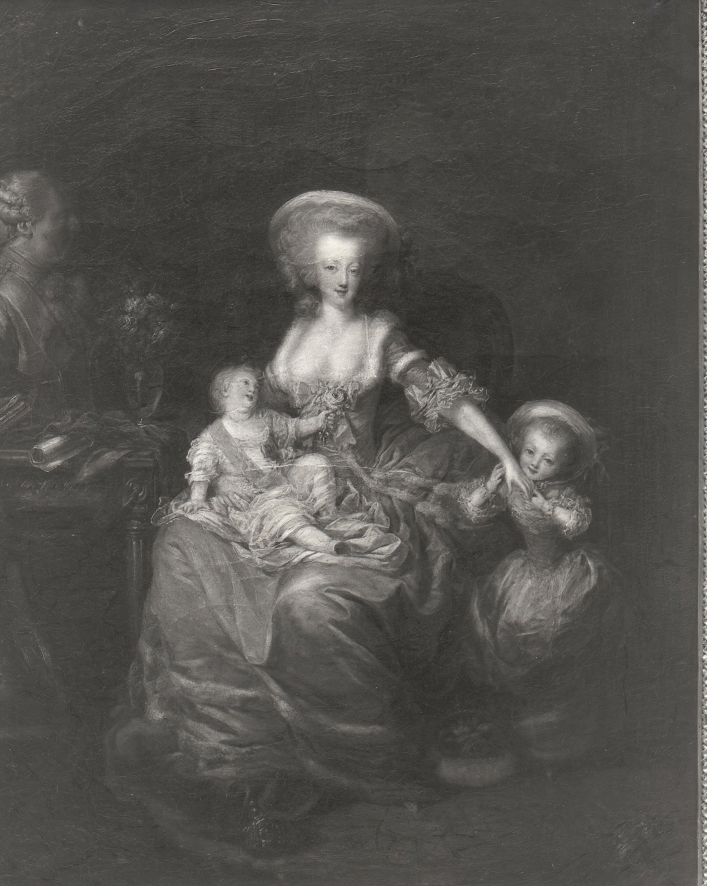 Leclercq - Portraits de Marie-Antoinette et de la famille royale par Charles Le Clercq ou Leclerq Marie-12
