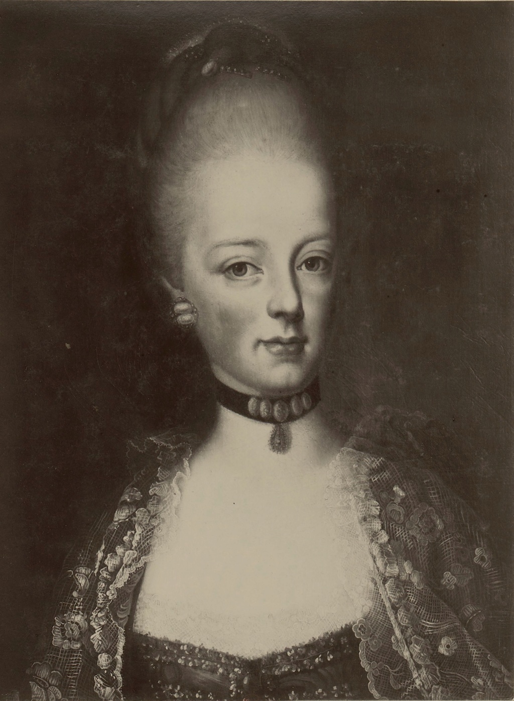 Portrait de Marie-Antoinette ou de sa soeur, Marie-Josèphe, par Antonio Pencini ou Bencini ?  Marie-56