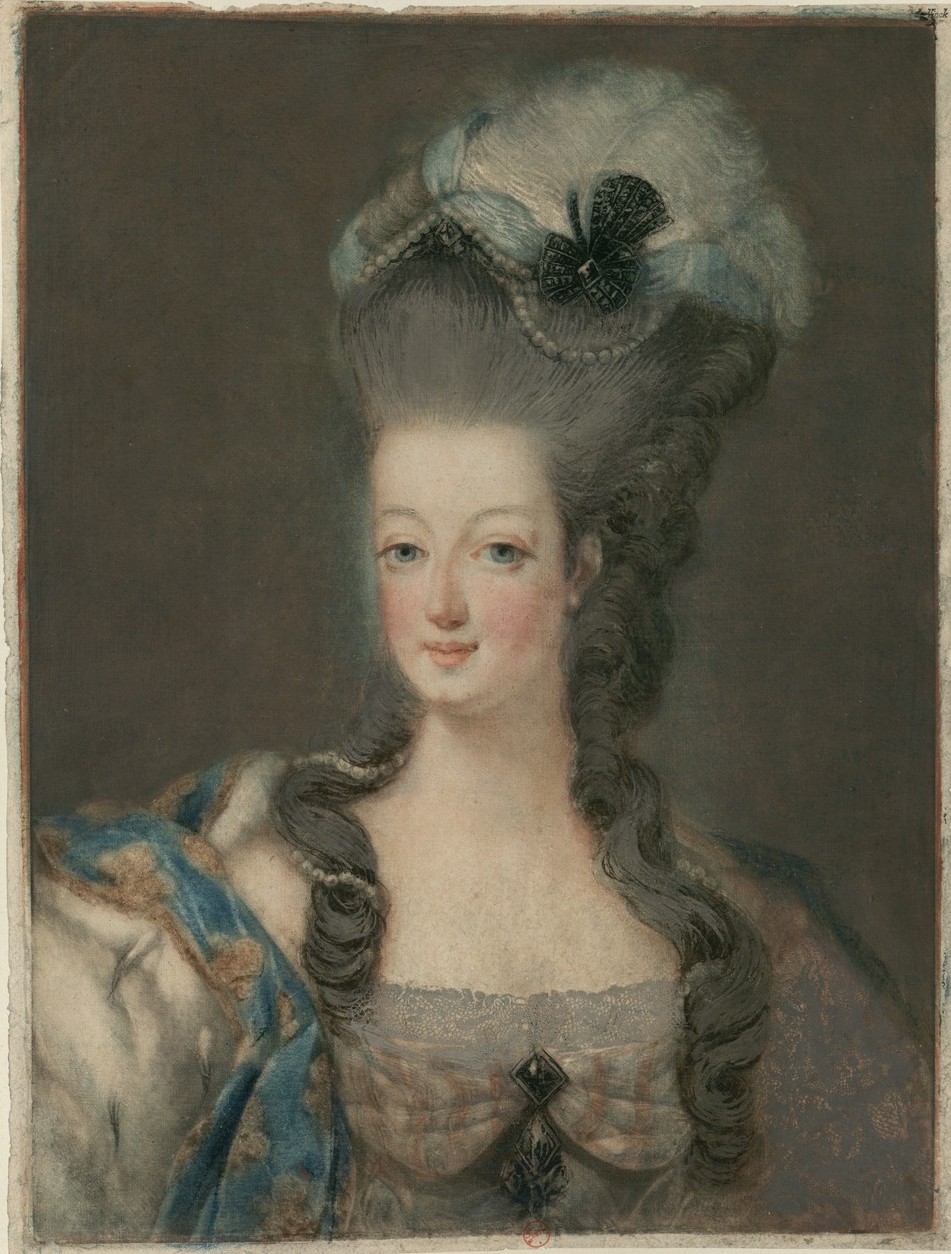Marie-Antoinette en grand habit de cour (1775), par et d'après Jean-Baptiste-André Gautier Dagoty Marie-83