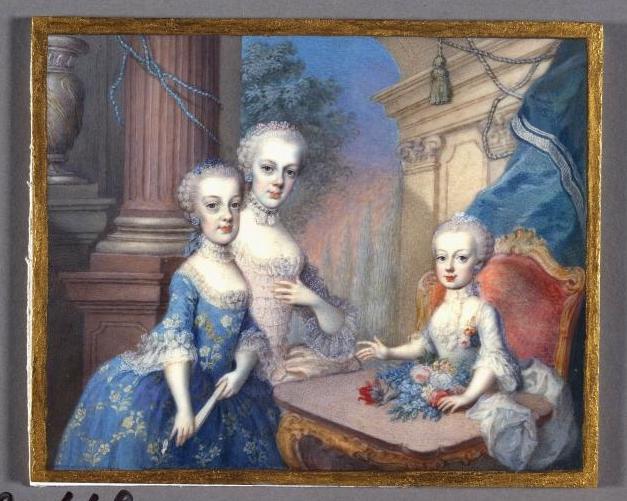 Marie-Antoinette enfant, par Johann Christoph von Reinsperger Marie128