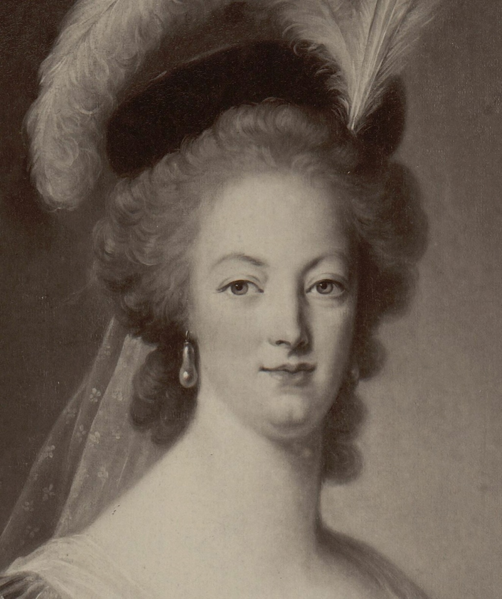 Marie-Antoinette en buste, robe rouge et toque, par et d'après Elisabeth Vigée Le Brun  - Page 2 Marie215