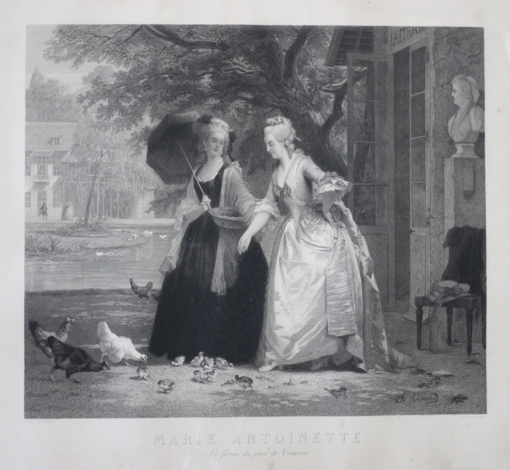 Marie-Antoinette, Louis XVI, et autres oeuvres inspirées du XVIIIe siècle, par le peintre Joseph Caraud (1821-1905)  Marie_34