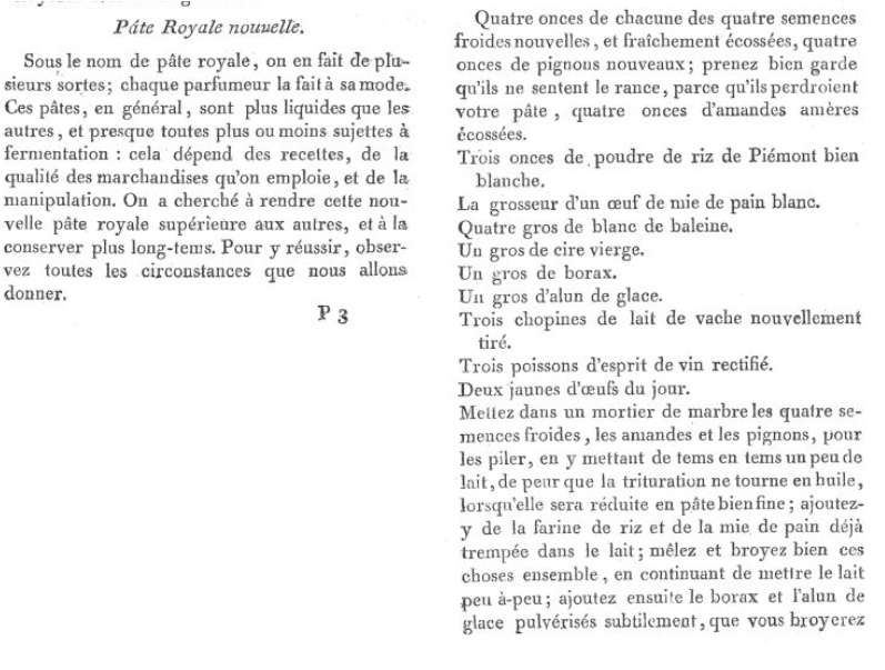 Les soins et produits de beauté de Marie-Antoinette : Jean-Louis Fargeon (parfumeur) et Pierre-Joseph Buc’hoz (médecin botaniste) Pate-r10