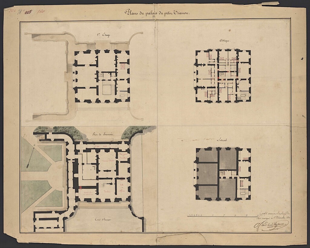 Plans du Petit Trianon (château) Plan_p10