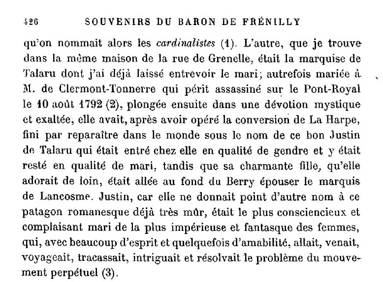 Delphine de Rosières Sorans (1766-1832), comtesse de Clermont-Tonnerre puis marquise de Talaru Souven12