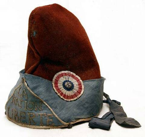 Louis XVI (1754-1793) coiffé d&39;un bonnet phrygien présenté par la  nation, 20 juin 1792