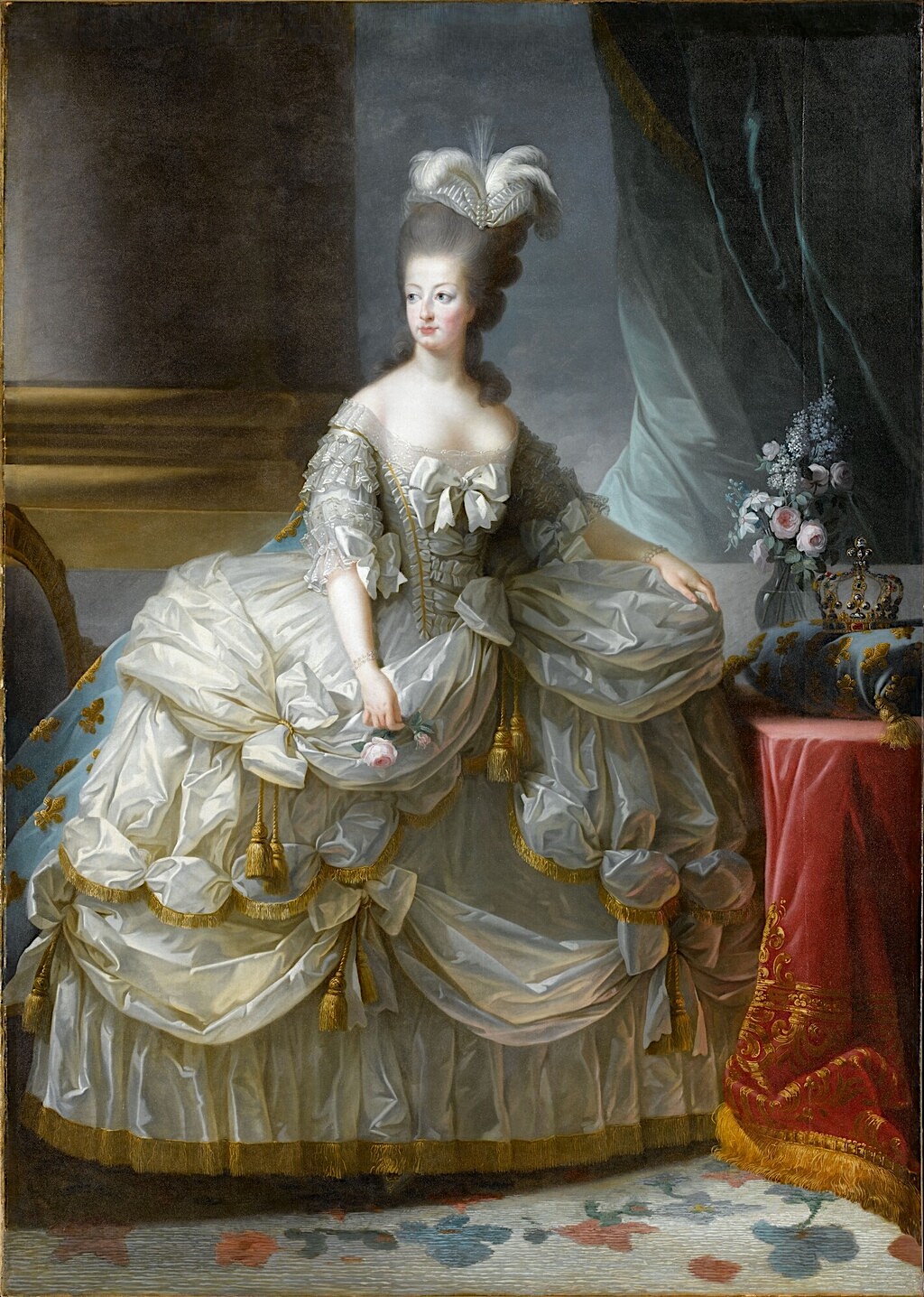 Premier portrait officiel de Marie-Antoinette par Mme Vigée-Lebrun (1778) Vigee_11