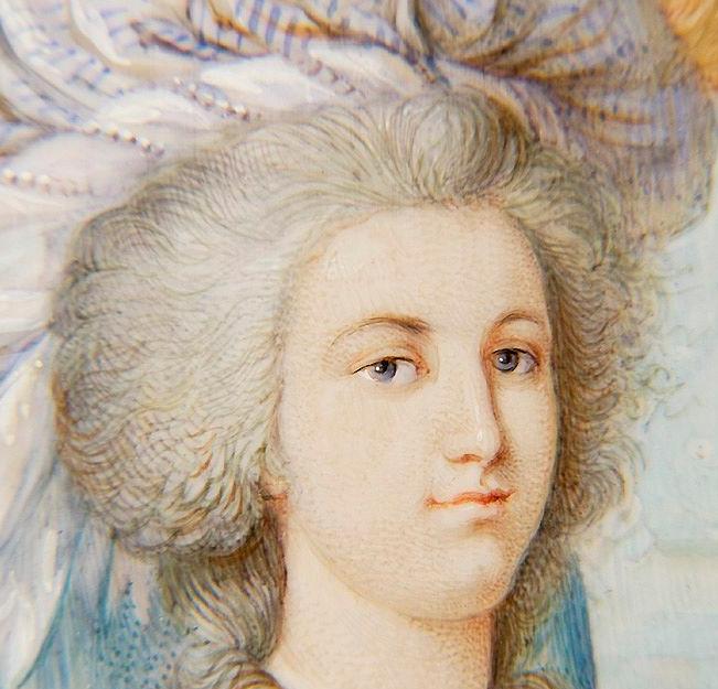 Miniature Marie Antoinette française XIXe Miniag10