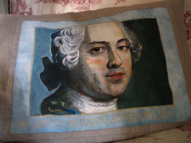 Créations modernes - portrait de Louis XV Textil11