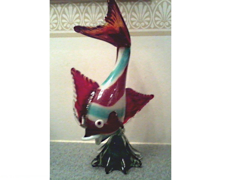 Large Art Glass Fish Art_gl10