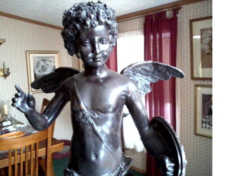 Cupid or Eros Bronze 24" No artist or foundry marks. Bronze11